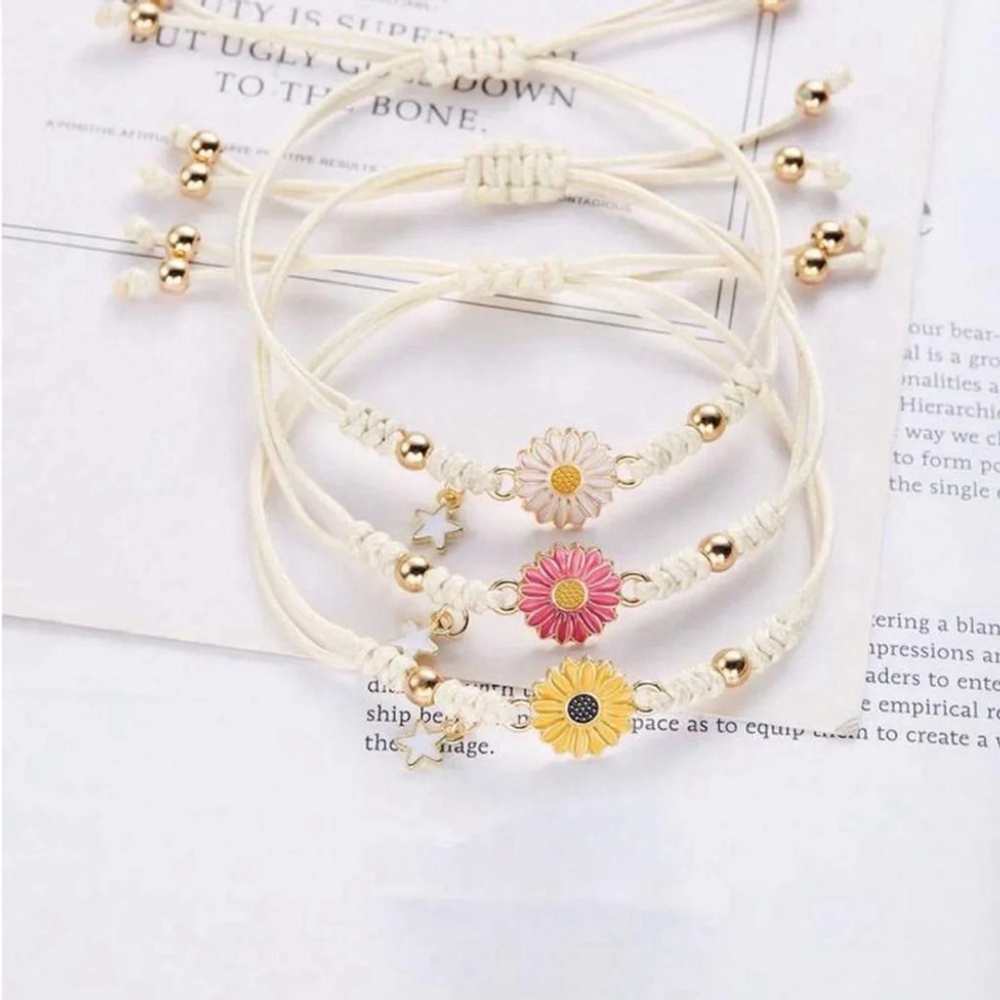 ⚠️Clearance Colorful Handmade Sunflower Bracelets SS - Picture 9 of 10